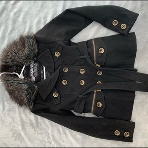 Button down winter coat